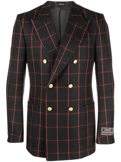 GUCCI LOGO-PATCH BLAZER