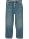 Gucci Stretch Cotton Denim Jeans In Blue