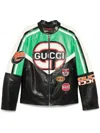 Gucci Logo-patch Jacket In Black