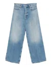 Gucci Women Wide-leg Denim Jeans
