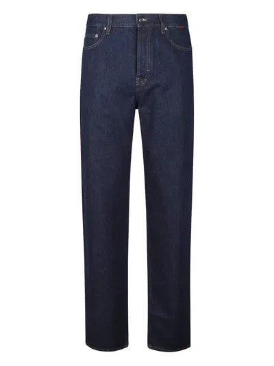 Gucci Logo-patch Jeans In Blue