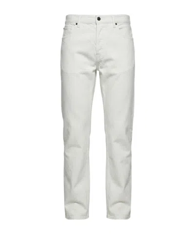 Gucci Logo Patch Jeans In Metallic