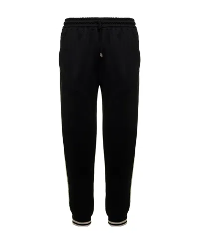 Gucci Logo-patch Jogging Bottoms In Black