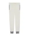 Gucci Logo-patch Striped-detailing Track Pants In White
