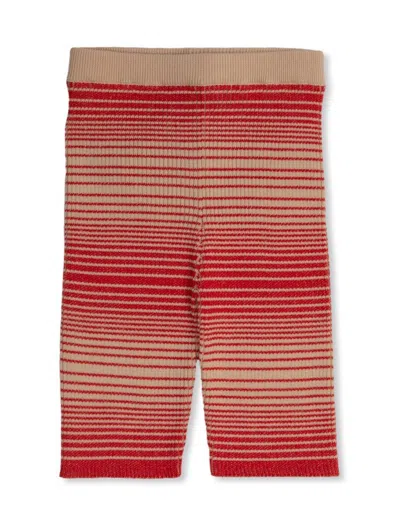 Gucci Kids Logo Patch Striped Shorts In Multicolour