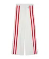 Gucci Polyester Blend Wide Leg Trousers In White