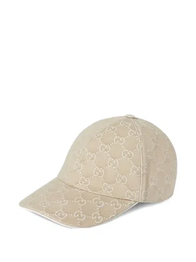 Gucci Logo-pattern Baseball Hat In Brown
