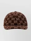 Gucci Gg Canvas Wool Baseball Cap In Black