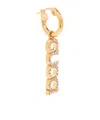 Gucci Logo Plaque Embellished Mono Earring In Yellow