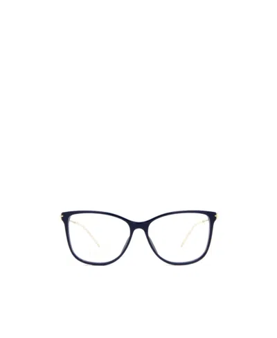 Gucci Logo-plaque Arm Glasses In Blue