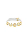 Gucci Logo-plaque Bracelet In White