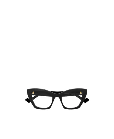 Gucci Logo-plaque Cat-eye-frame Glasses In Black