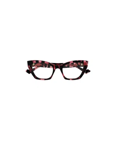 Gucci Logo-plaque Cat-eye-frame Glasses In Black