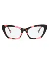 Gucci Logo-plaque Cat-eye-frame Glasses In Pink