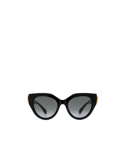 Gucci Logo-plaque Cat Eye-frame Sunglasses In Black