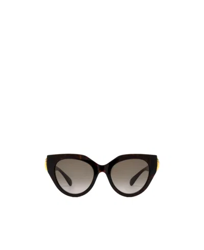 Gucci Logo-plaque Cat Eye-frame Sunglasses In Black