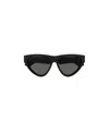 Gucci Logo-plaque Cat-eye Sunglasses In Black