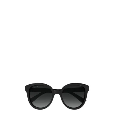 Gucci Logo-plaque Cat-eye Sunglasses In Black