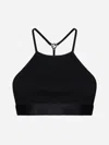 Gucci Interlocking G Ribbed Cropped Top In Black