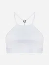 Gucci Women Logo-plaque Jersey Crop Top In White