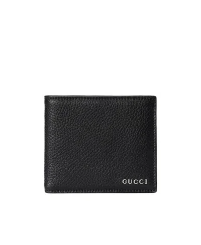GUCCI GUCCI LOGO PLAQUE BIFOLD WALLET