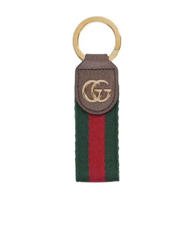 Gucci Ophidia Key Ring In Green