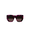 Gucci Logo-plaque Oversize Sunglasses In Black