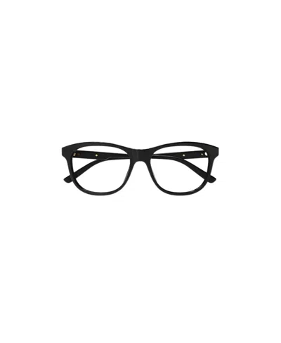 Gucci Logo-plaque Rectangle-frame Glasses In Black