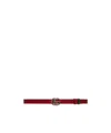 Gucci Logo Plaque Reversible Belt In Red