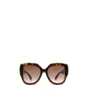 Gucci Eyewear Square Frame Sunglasses In Brown