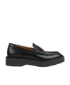 Gucci Logo Plaque Slip-on Loafers In Black