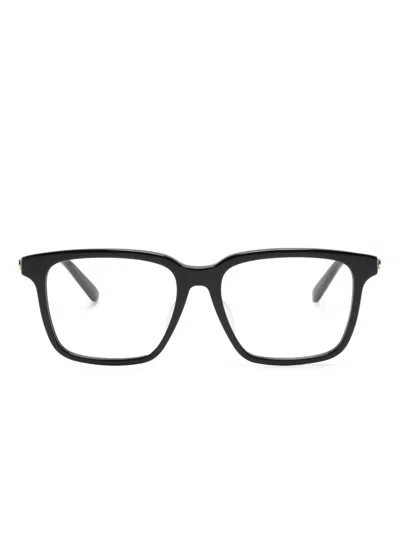 Gucci Logo-plaque Square-frame Glasses In Black