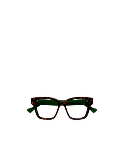Gucci Logo-plaque Square-frame Glasses In Black