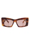 Gucci Womens Gg1842s Tortoise Butterfly-frame Acetate Sunglasses Brown In Brown