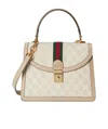 Gucci Logo-plaque Tote Bag In Nude