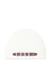 Gucci Logo-print Beanie In White