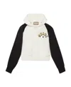 Gucci Logo-print Cotton Hoodie In White