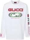 Gucci Logo Heavy Cotton Jersey T-shirt In 白色