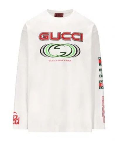 Gucci Logo-print Cotton T-shirt In White