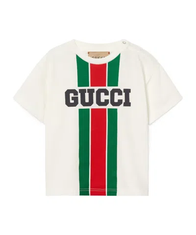 Gucci Logo-print Cotton T-shirt In White