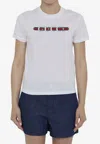 Gucci Printed Cotton Jersey T-shirt In White