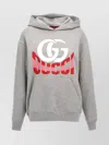 Gucci Cotton Jersey Hooded Sweatshirt In Gray