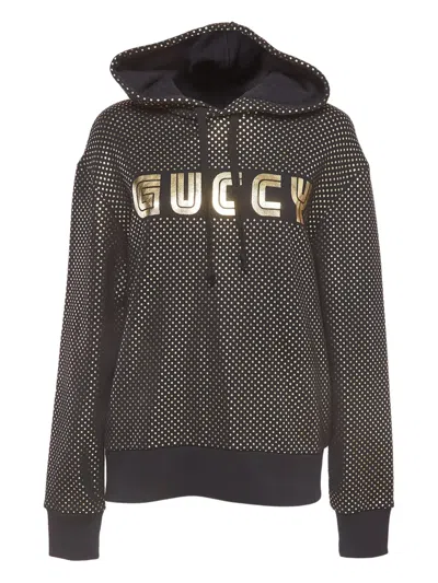 Pre-owned Gucci Logo-print Hoodie