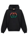 Gucci Interlocking G Hooded Sweatshirt In Black
