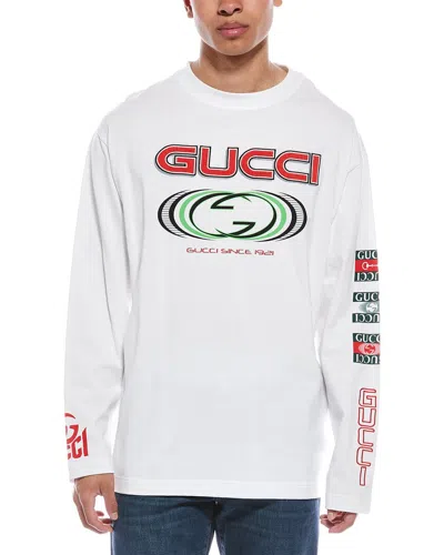 GUCCI GUCCI LOGO PRINT JERSEY T-SHIRT