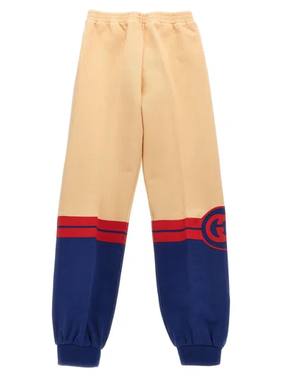 Gucci Kids' Logo Print Joggers In Multicolor