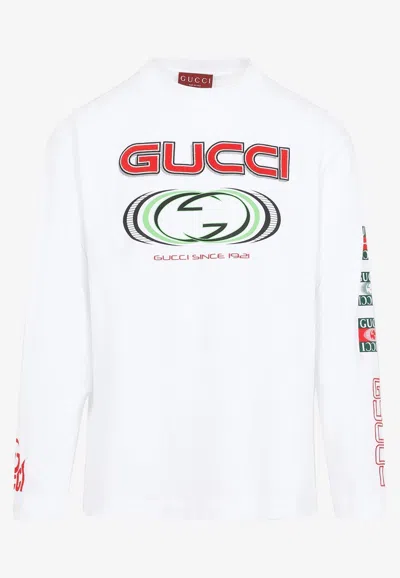 GUCCI LOGO PRINT LONG-SLEEVED T-SHIRT