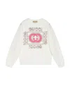 Gucci Interlocking G Quilted Sweatshirt In White