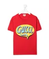 Gucci Logo-print Short-sleeved T-shirt In Red