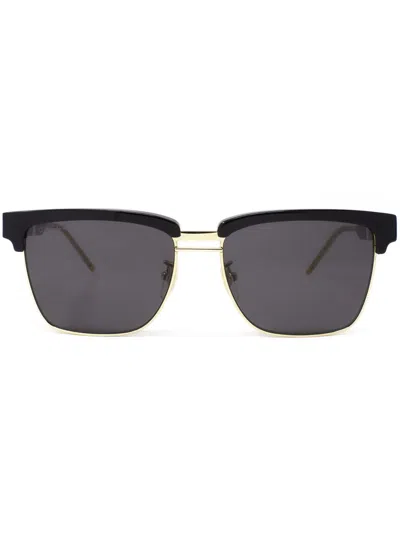 Gucci Logo-print Sunglasses In Black